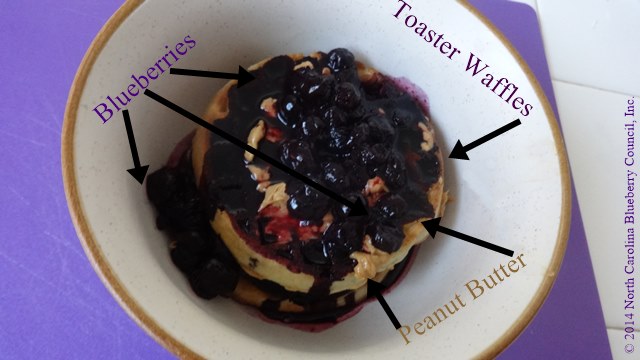 image Peanut Butter and Blueberry Waffles North Carolina Blueberry Council, Inc.