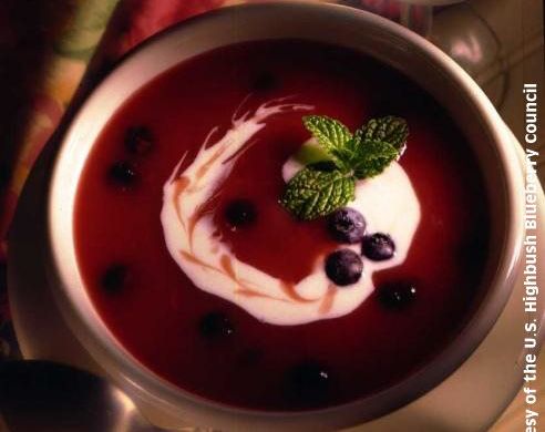 image: Blueberry Soup - image courtesy of the High Bush Blueberry Council