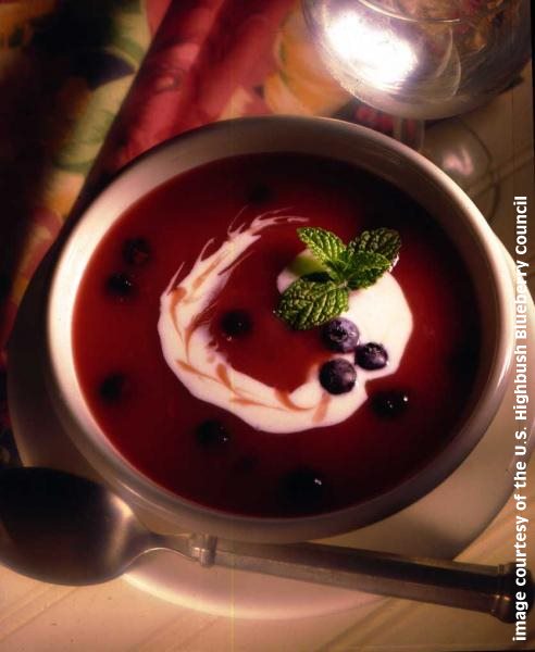 image: Blueberry Soup - image courtesy of the High Bush Blueberry Council