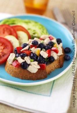 image all american chicken blueberry salad platter