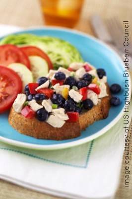 image all american chicken blueberry salad platter