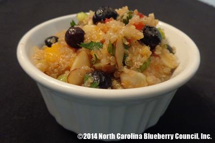 Blueberry Quinoa Salad recipe submitted to 2014 Our State Blueberry Recipe Contest