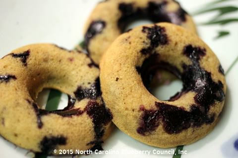image Blueberry Coconut Baked Doughnuts