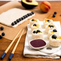 Blueberry Rice Roll Sushi
