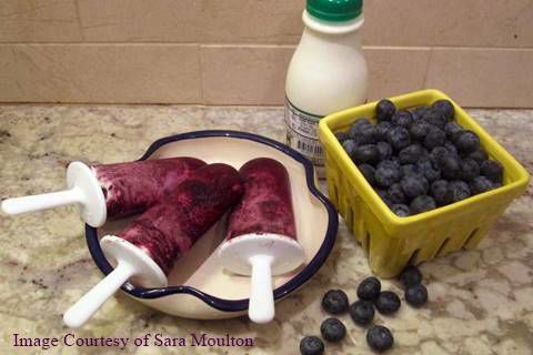 Blueberry and Cream Ice Pops By Sara Moulton